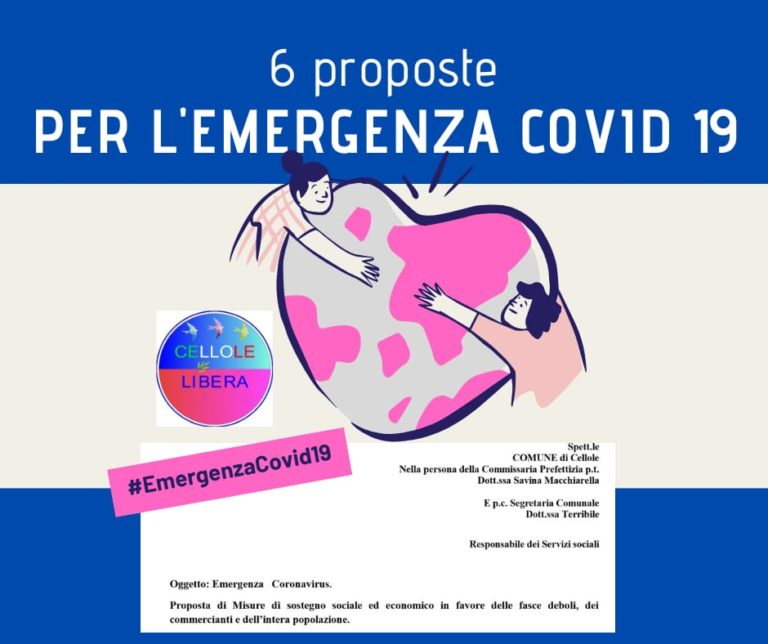 Cellole, le 6 proposte del gruppo “Cellole Libera” per l’emergenza COVID-19