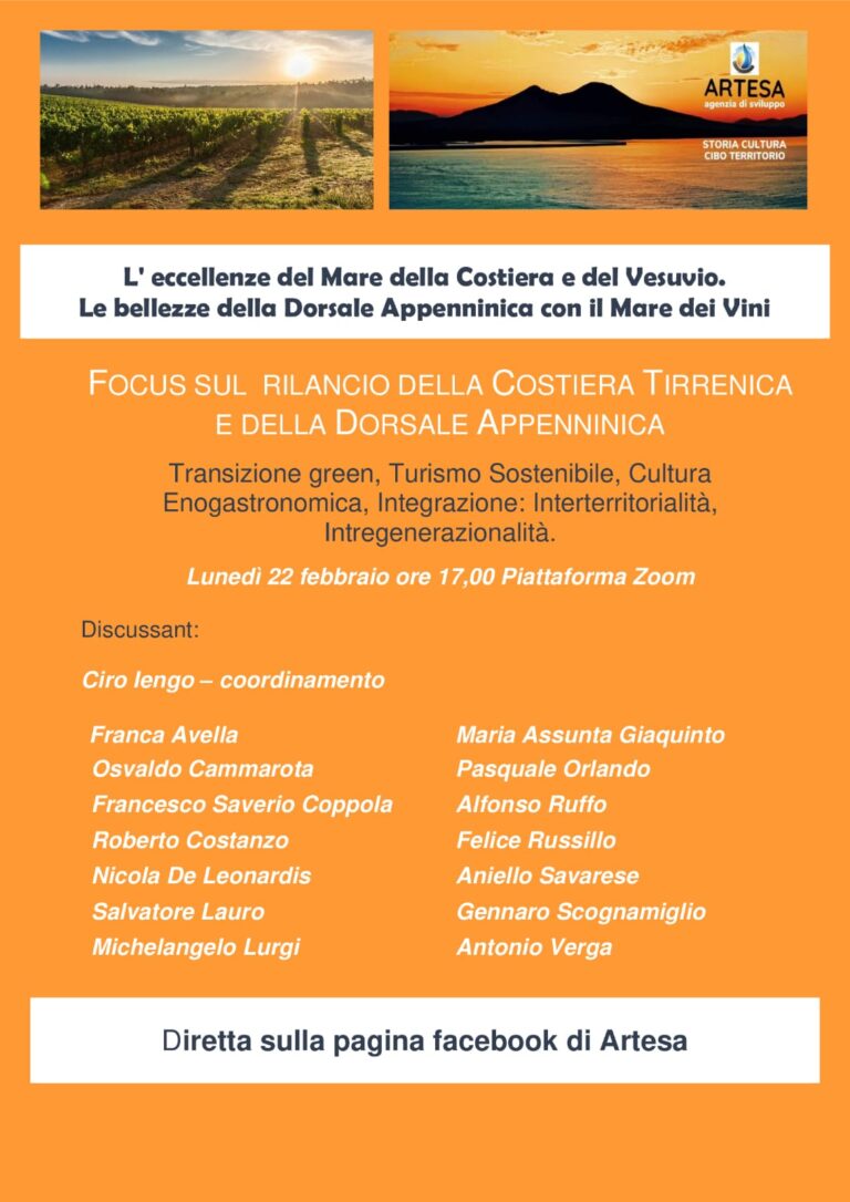 Focus sulla transizione green dal Tirreno alla dorsale appenninica: oggi su Zoom