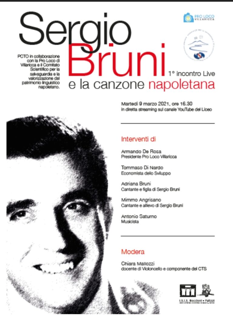 Sergio Bruni e la Canzone Napoletana: incontro in streaming