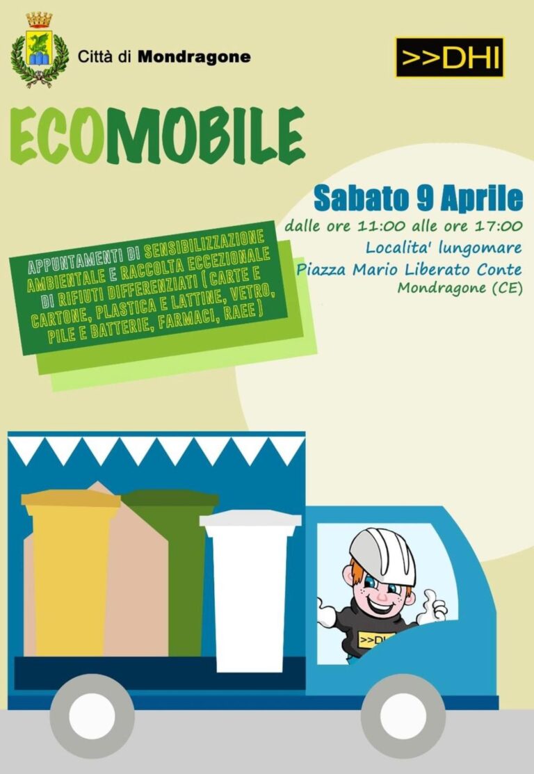 L’Ecomobile arriva a Mondragone.