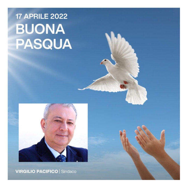 Mondragone- Il sindaco Pacifico augura una serena Pasqua a tutti