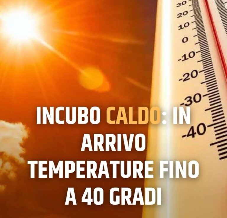 Campania, allerta meteo per ondate di calore fino a martedi