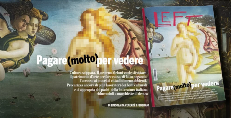 La gestione del patrimonio artistico italiano tra luci e ombre Al Cidis la direttrice di Left e il movimento ‘Mi riconosci?’